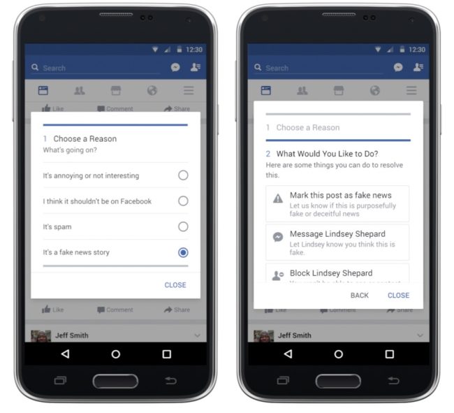 Facebook : des fonctionnalités pour lutter contre les fausses informations