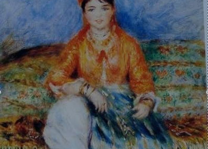  Le portrait de la jeune algéroise, peint par Renoir en 1880, et "emprunté" à un musée américain