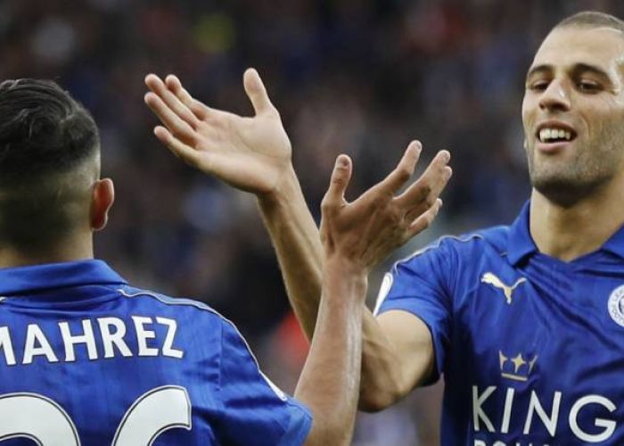 Mahrez et Slimani ont marqué chacun un but : la soirée algérienne de Leicester City