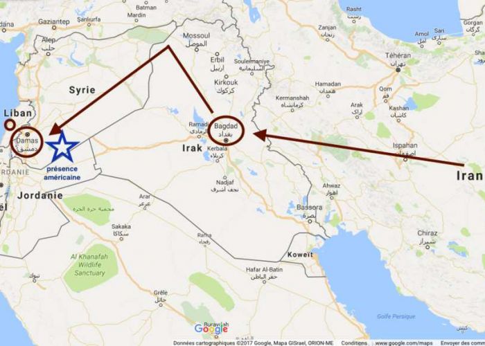 Zone tampon US au Nord-Est de la Syrie et pont terrestre de Téhéran à Beyrouth