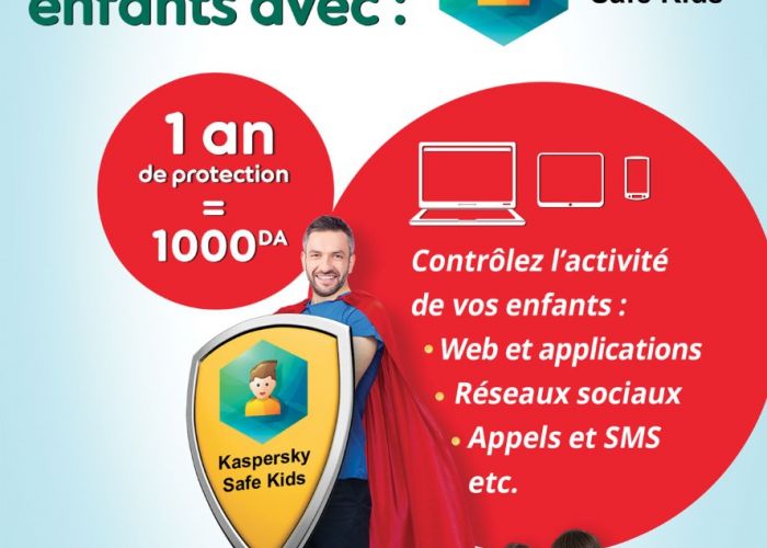  Protégez vos enfants avec « Kaspersky Safe Kids By Ooredoo » via la page choof.ooredoo.dz 