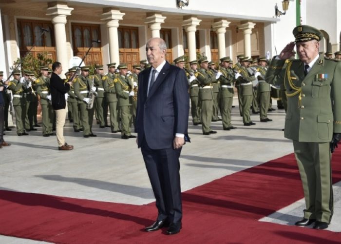  Le président de la République, Abdelmadjid Tebboune, préside une séance de travail au siège du ministère de la Défense nationale 