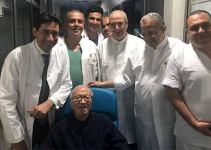  Tunisie: le président Béji Caïd Essebsi, de nouveau hospitalisé