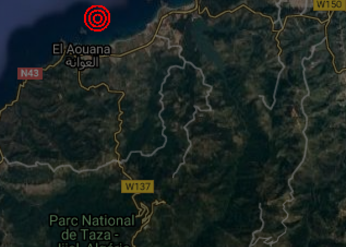 Secousse tellurique de magnitude 4.9 au Nord-Est d'ElAouana (Jijel)