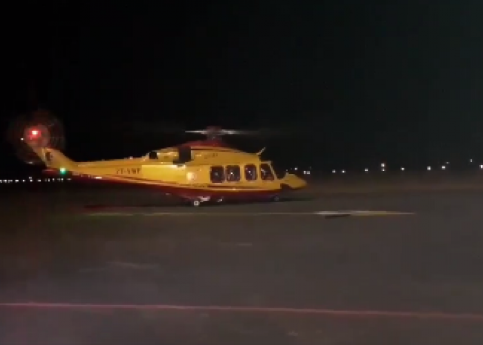 Une première : Un patient évacué par un hélicoptère de la protection civile d'un hôpital à El-Oued vers une clinique à Ghardaia (Vidéo)