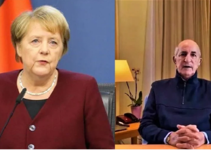 Le président Tebboune reçoit un appel téléphonique de la chancelière allemande Angela Merkel