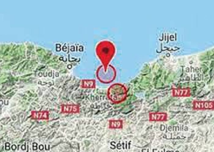  Jijel : secousse de magnitude 3.6 degrés au nord-est d’El- Aouna