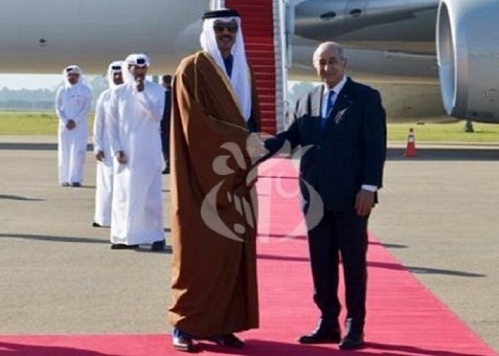  Algérie- Qatar : Cheikh Tamim ben Hamad Al-Thani arrive à Alger