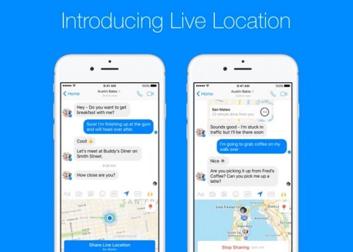 Le partage de localisation en temps réel arrive sur Facebook Messenger