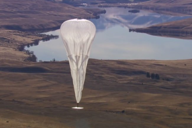 Loon, le projet d’internet avec des montgolfières de Google progresse