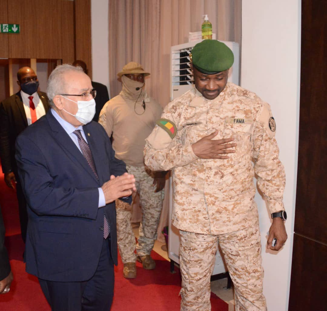 Lamamra reçu en audience par le Président de la transition au Mali