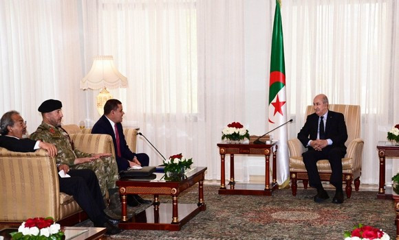 Le Président Tebboune reçoit Abdelhamid Dbeibah le chef du Gouvernement d'Unité nationale de Libye