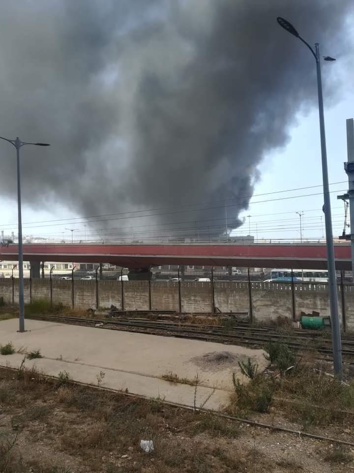 Une flaque d'huile à l'origine de l'incendie au Port d'Alger : Aucune perte humaine ou matérielle à déplorer (Vidéo)