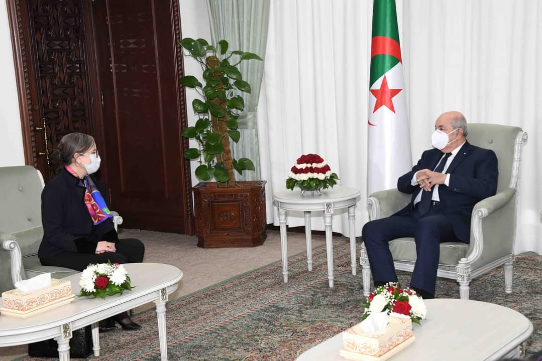 Le Président Tebboune reçoit la cheffe du Gouvernement tunisien