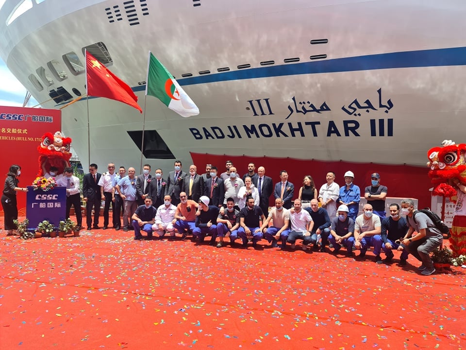 Algérie ferries : Réception du navire Badji-Mokhtar III