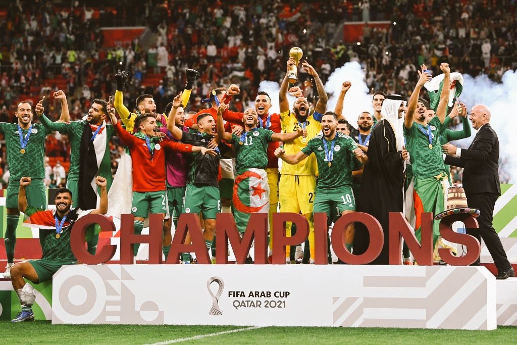 L'Algérie remporte la Coupe arabe de la Fifa-2021 en battant la Tunisie 2-0 après prolongations (Vidéo)