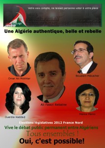 Le candidat Omar Ait Mokhtar (AHD 54) zone 1 France Nord