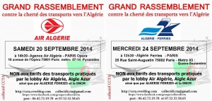 Le CCTA appelle à un rassemblement à Paris contre la cherté des transports vers l'Algérie